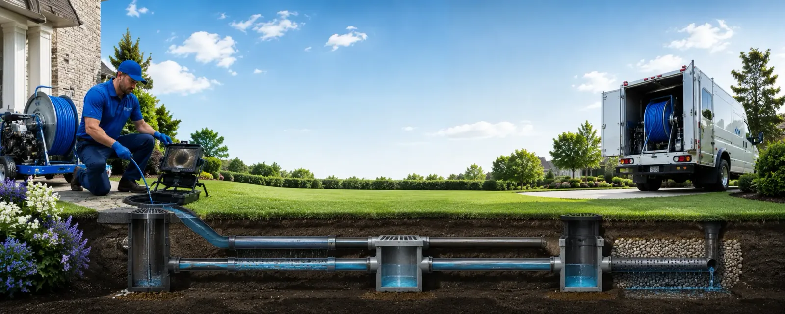 Outdoor drain cleaning information for Cambridge, OH